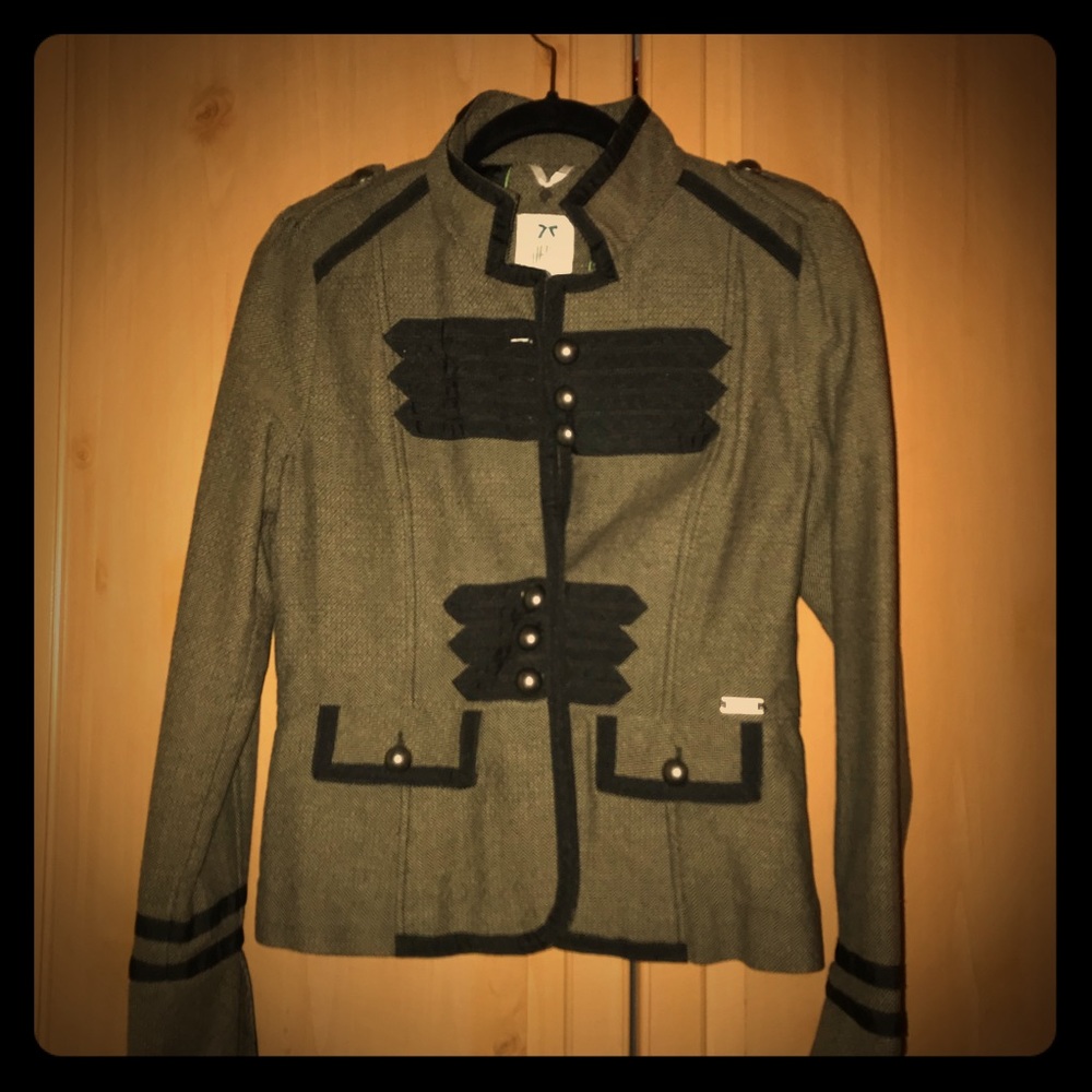 NWOT DEPT Military-Style Fitted Blazer - Picture 1 of 4